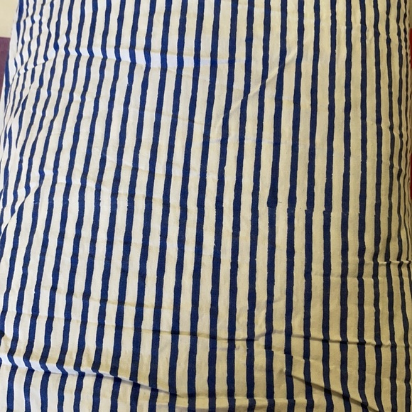 Blue striped flat sheet - Picture 2 of 3